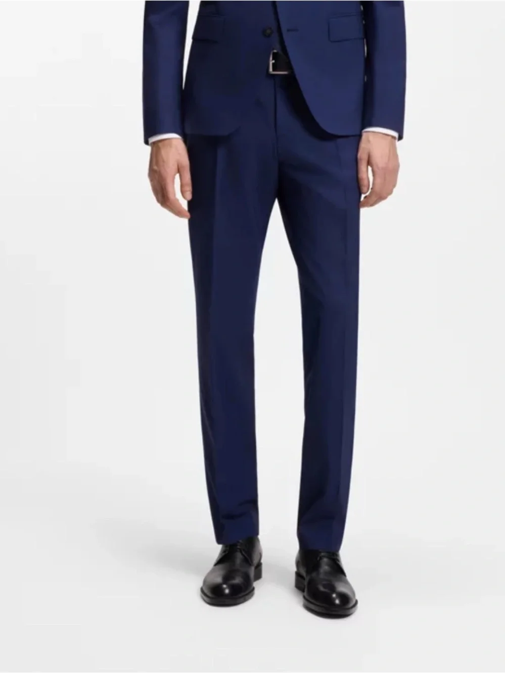 Hugo Boss Men's Dark Blue/Navy Wool Nested Slim Fit Suit Pants Only from 2pc 224